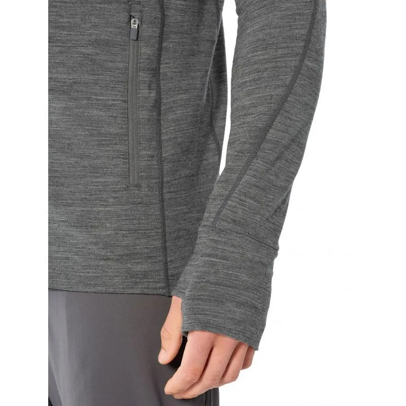 icebreaker  Quantum II Long Sleeve Zip Hood - Giacca di merino - Uomo