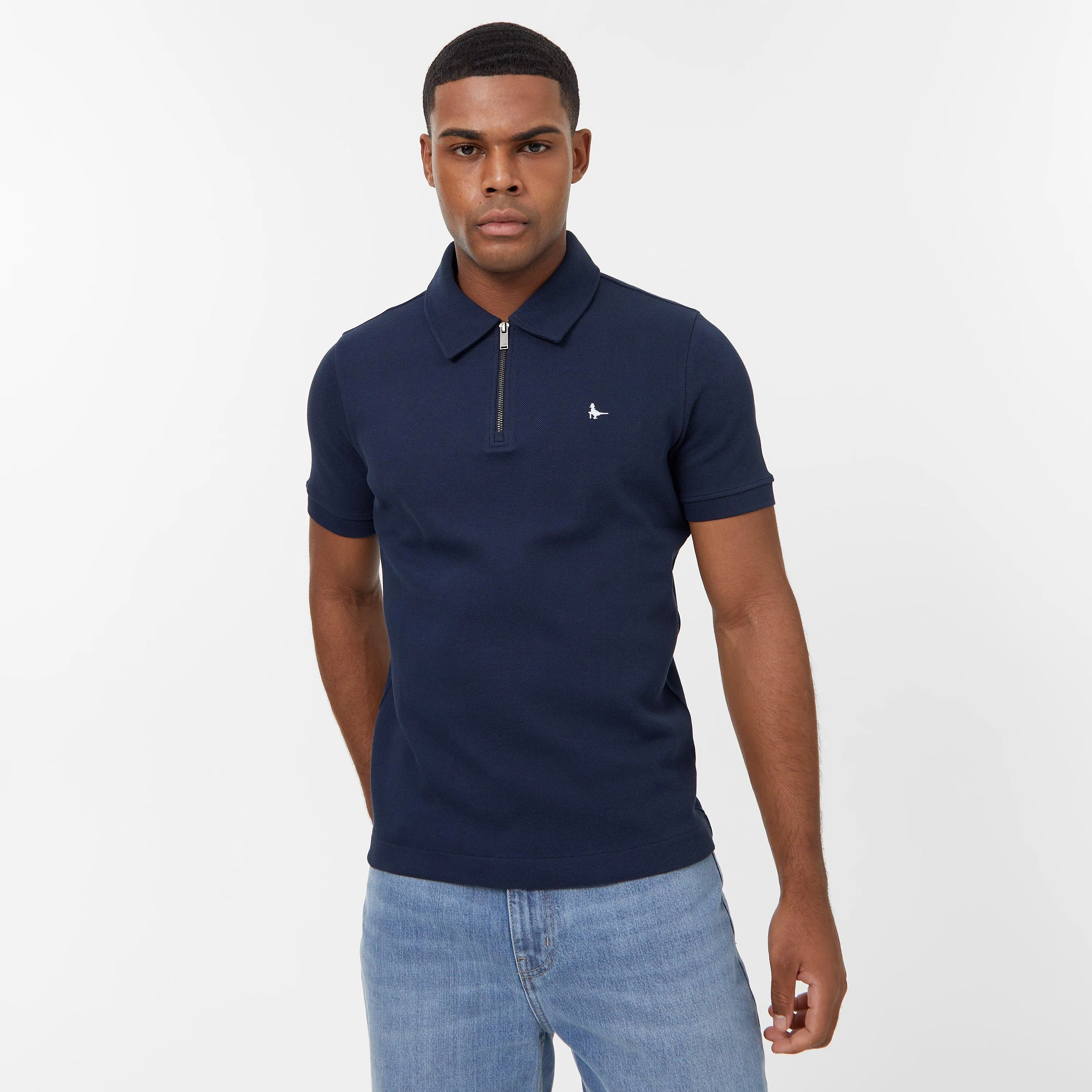 Jack Wills JW Zip Polo T Shirt