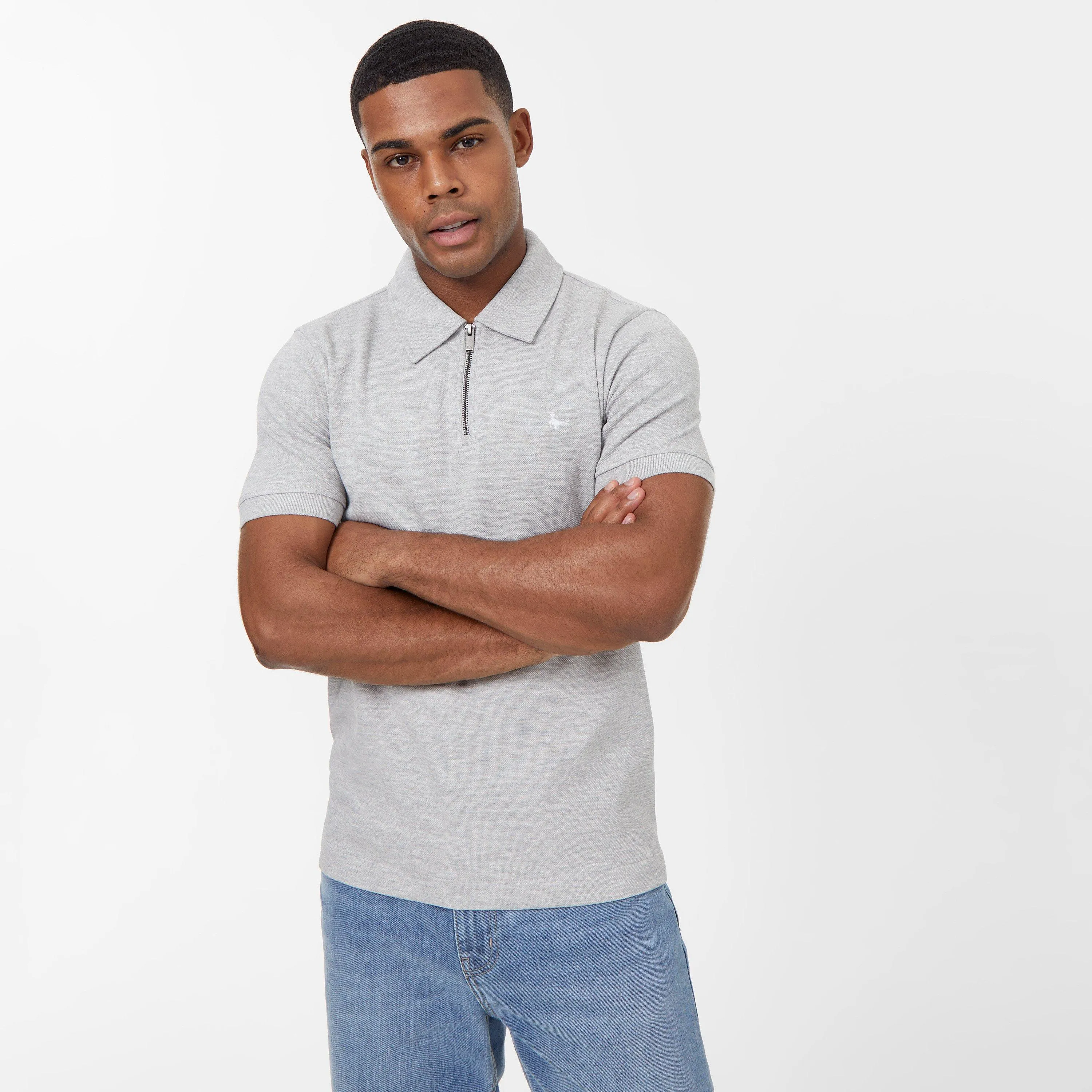 Jack Wills JW Zip Polo T Shirt