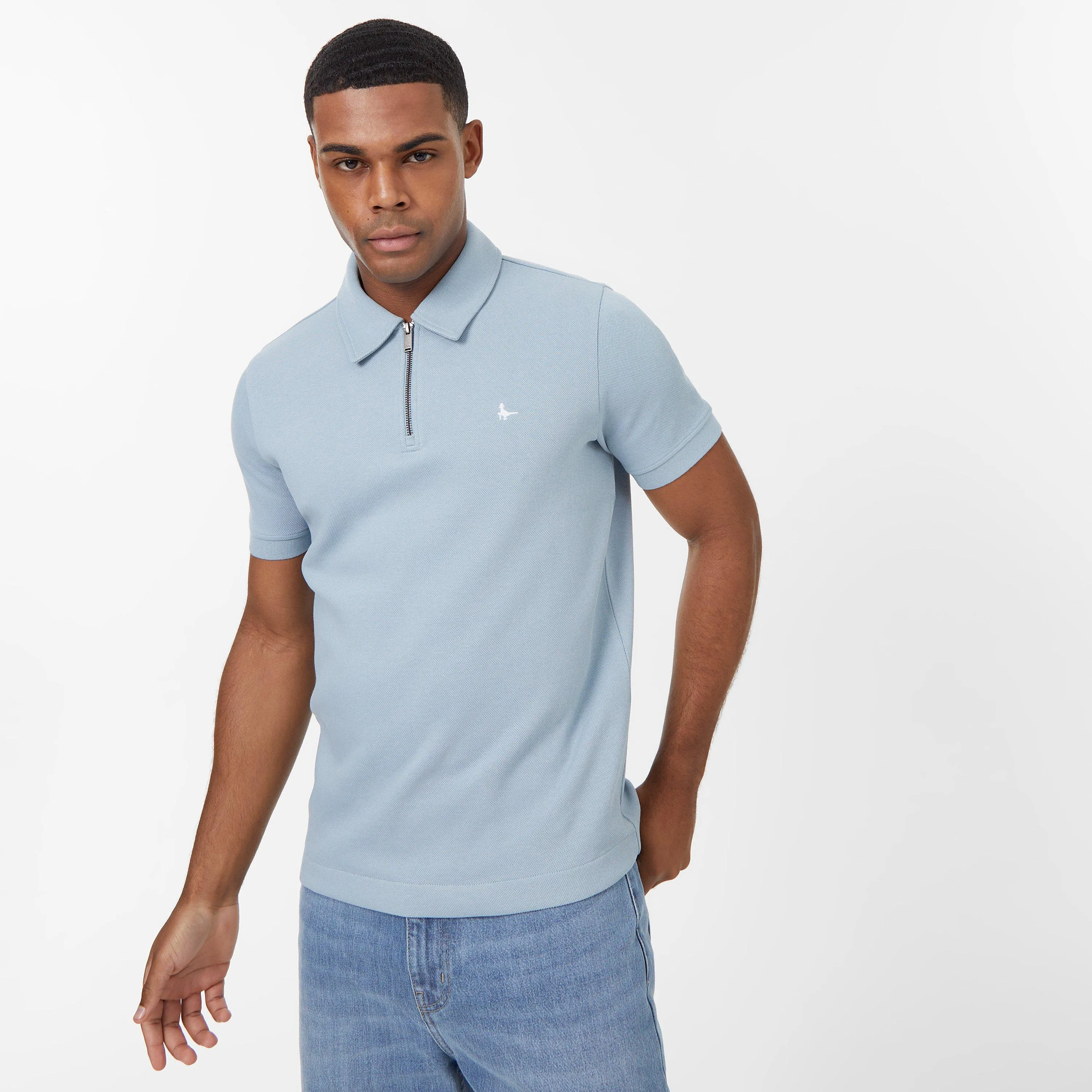 Jack Wills JW Zip Polo T Shirt