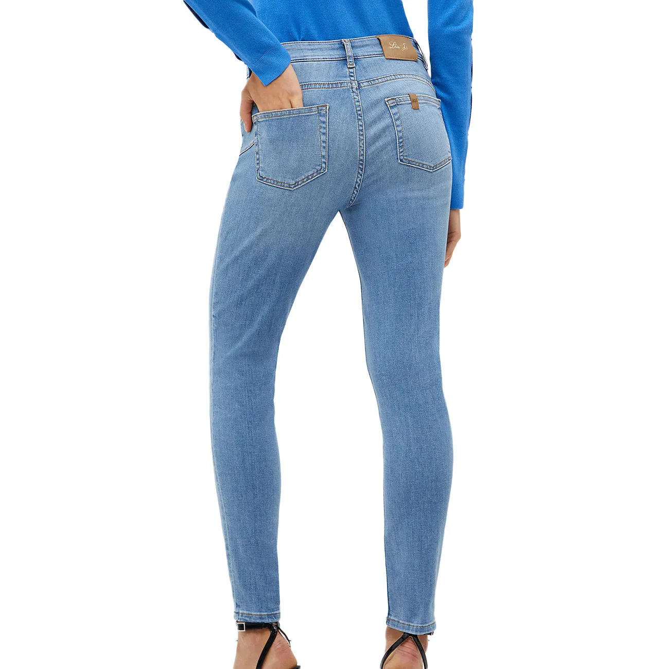 JEANS BOTTOM UP MONROE Donna Denim Blue