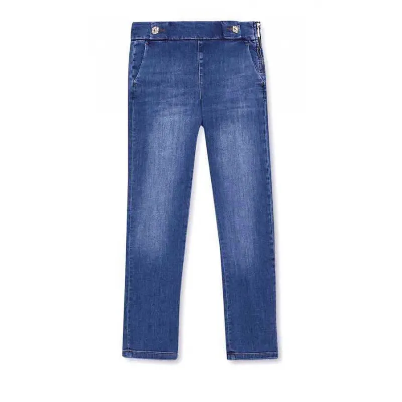 JEANS SLIM FIT CON TASCHE AMERICA, BLU