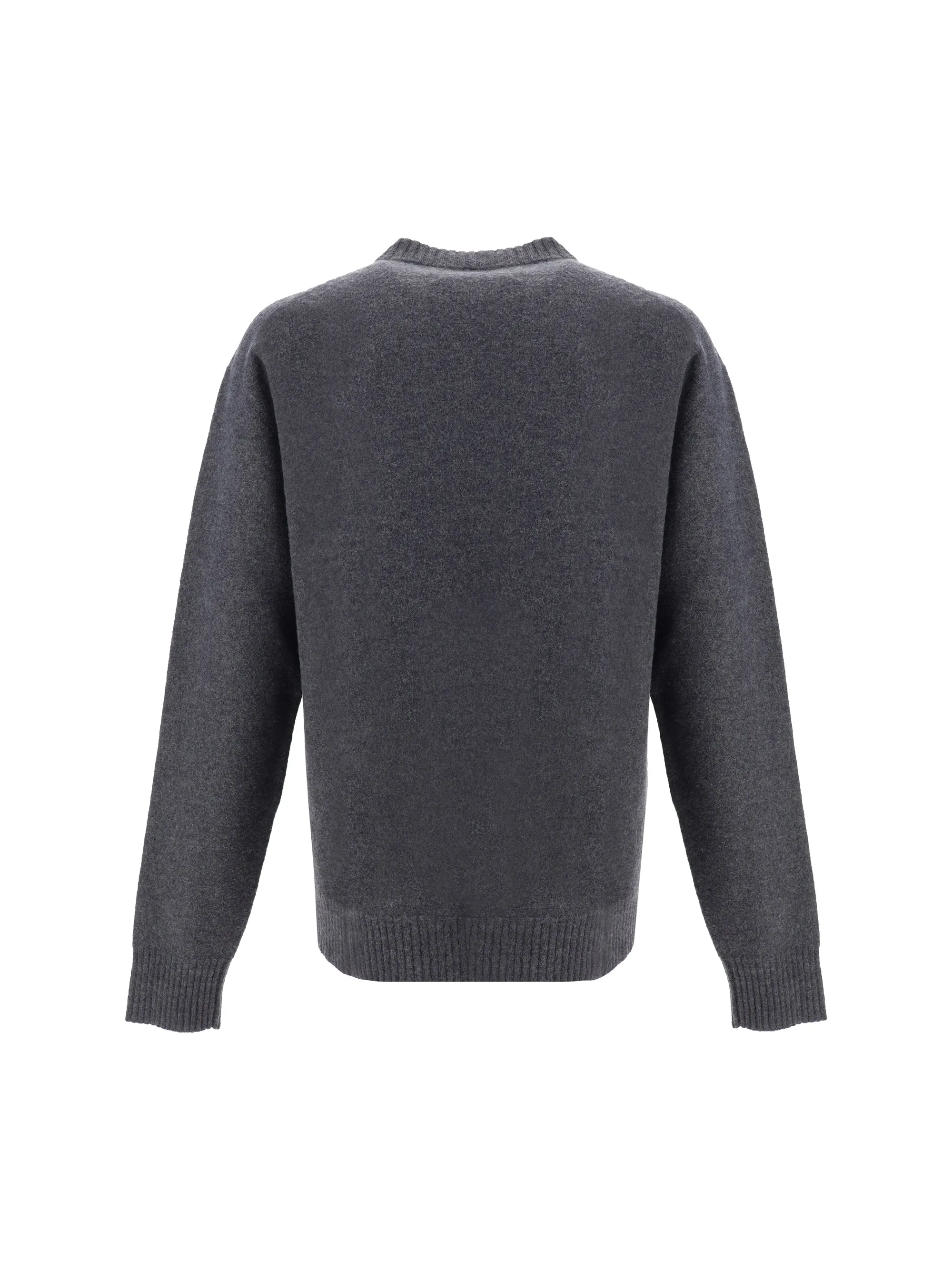 Jil Sander  |Crew Neck Monogram Wool Long Sleeves Designers Sweaters