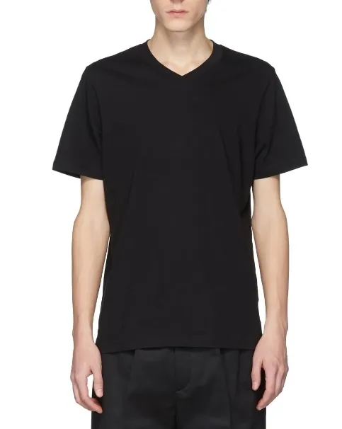 JIL SANDER NAVY  |Pullovers Studded Street Style U-Neck Short Sleeves Fringes