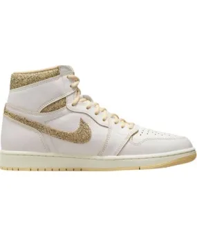 Jordan Men's 1 Retro High Og Sneaker In Sail/pale Vanilla-Black