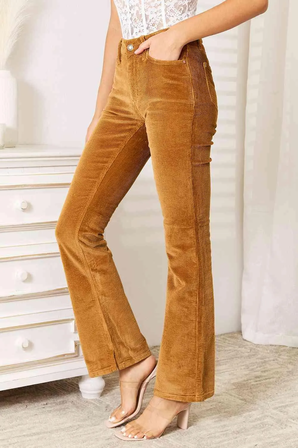 Judy Blue Mid Rise Corduroy Pants