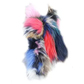 Kaleidoscope- the Multicolored Faux Fur Neck Scarf