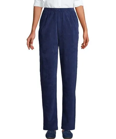 Lands' End Women's Tall Sport Knit High Rise Corduroy Pants