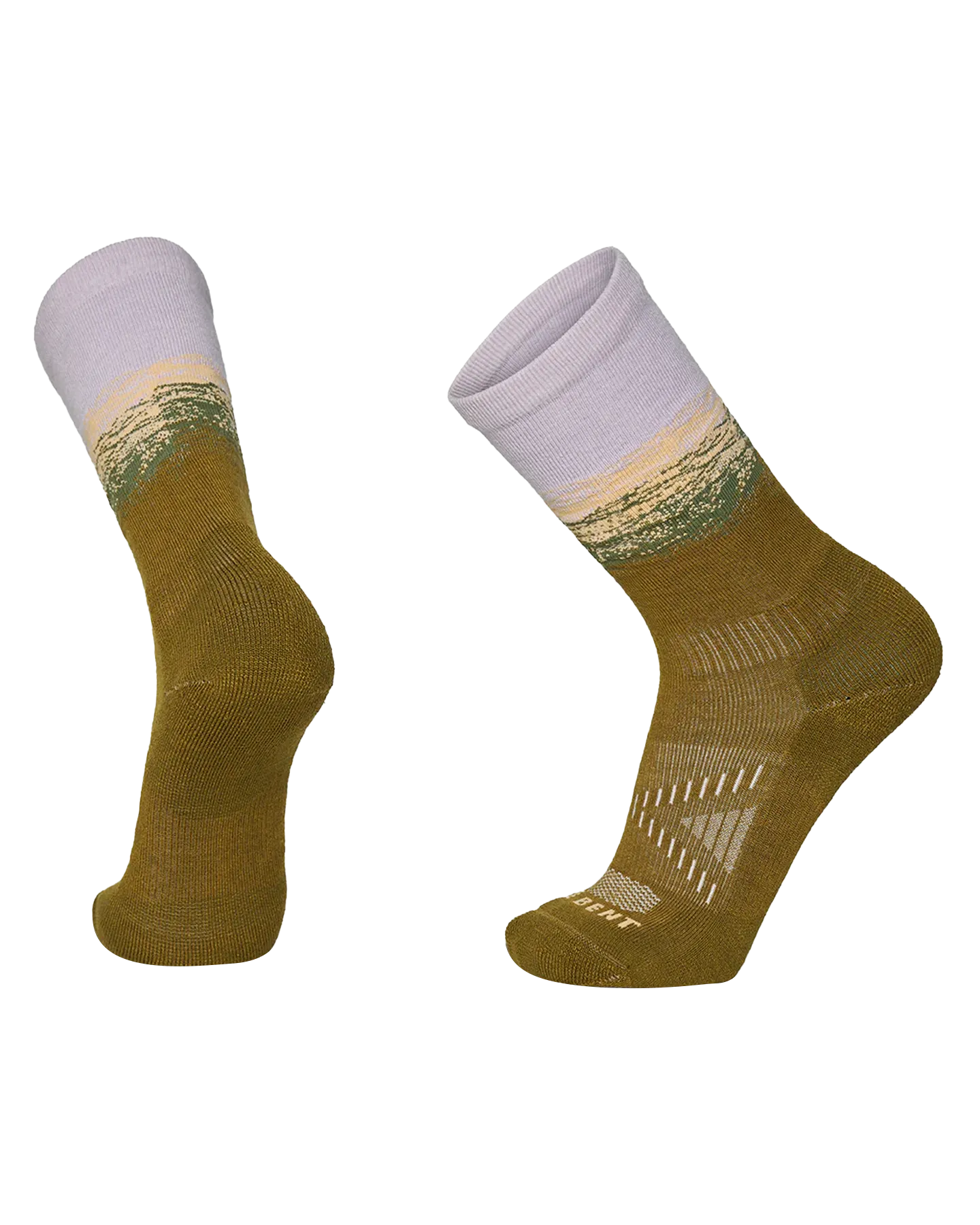 Le Bent The Range Light Cushion Crew Hike Sock - Woodland Moss