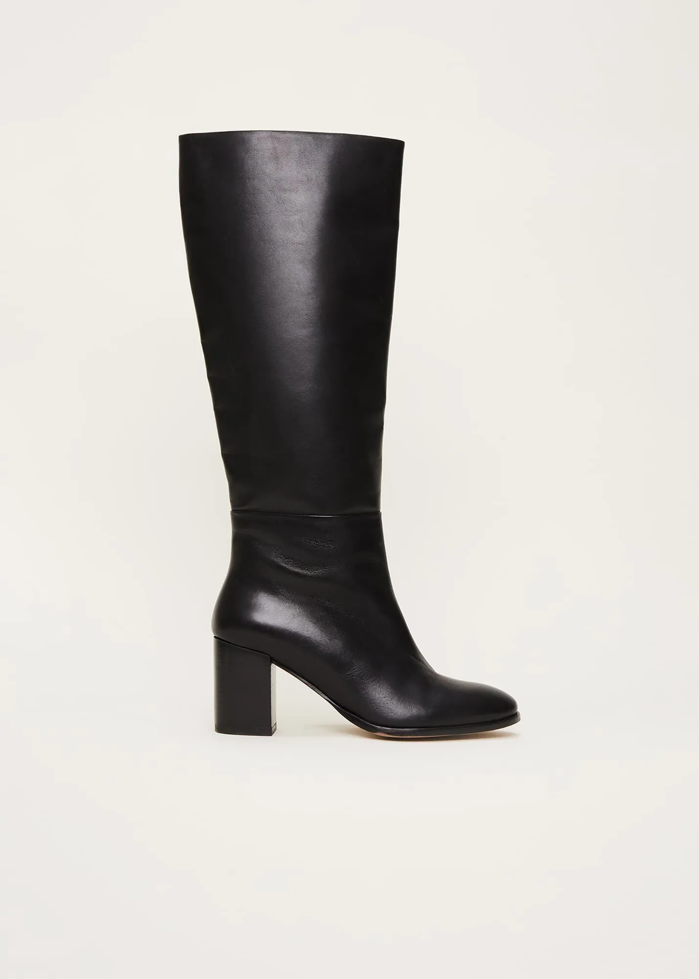 Leather Knee High Boots