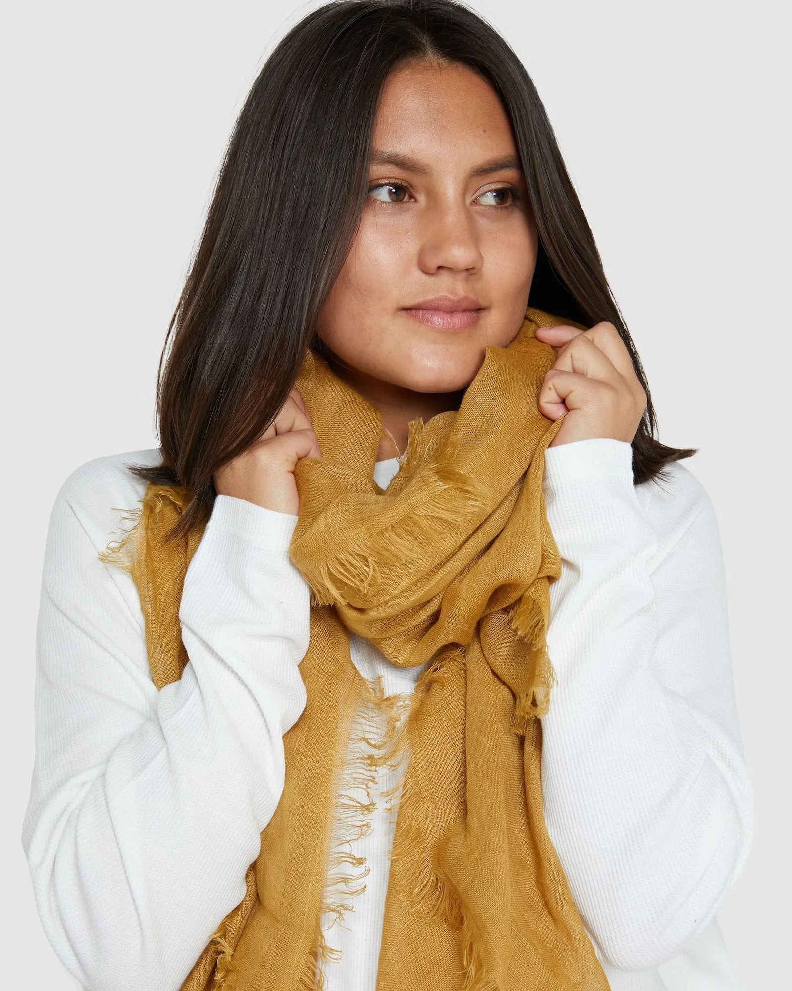 Linen Scarf - Tumeric