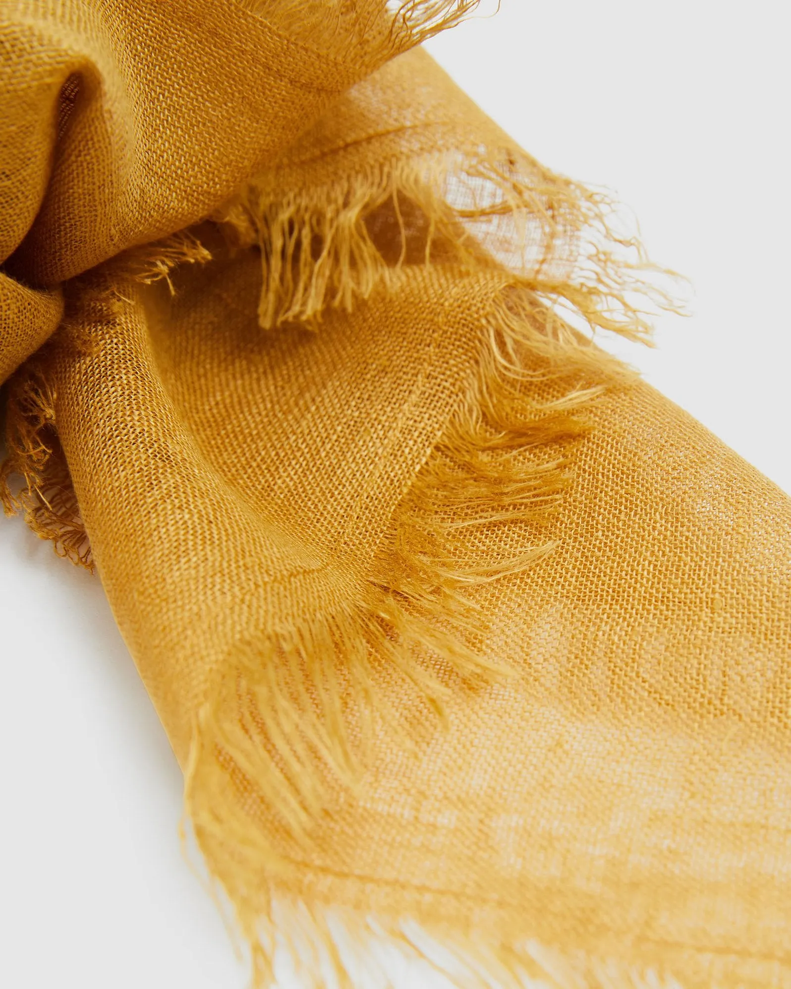 Linen Scarf - Tumeric