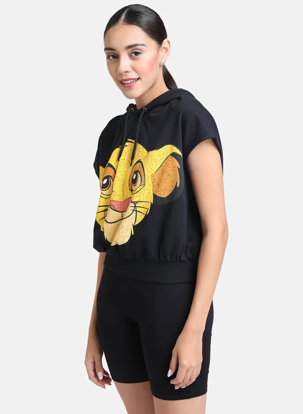 Lion King Disney Crop Hood Tee