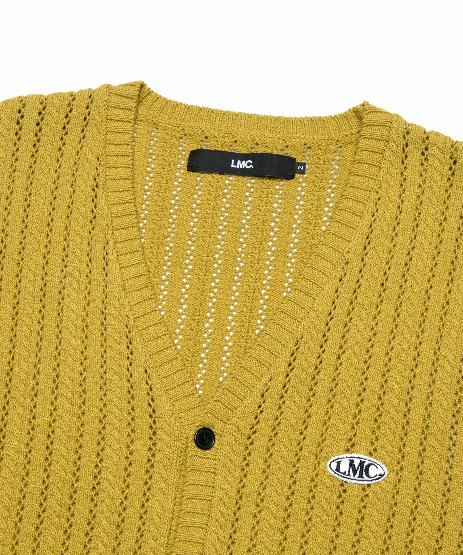 LMC  |[ LMC ]★OVAL MESH KNIT CARDIGAN