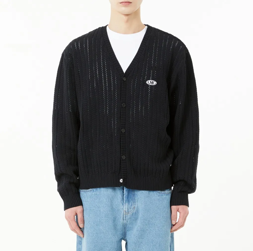 LMC  |[ LMC ]★OVAL MESH KNIT CARDIGAN