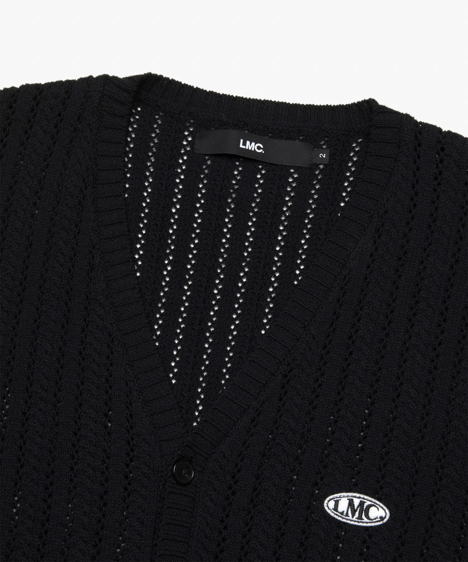 LMC  |[ LMC ]★OVAL MESH KNIT CARDIGAN