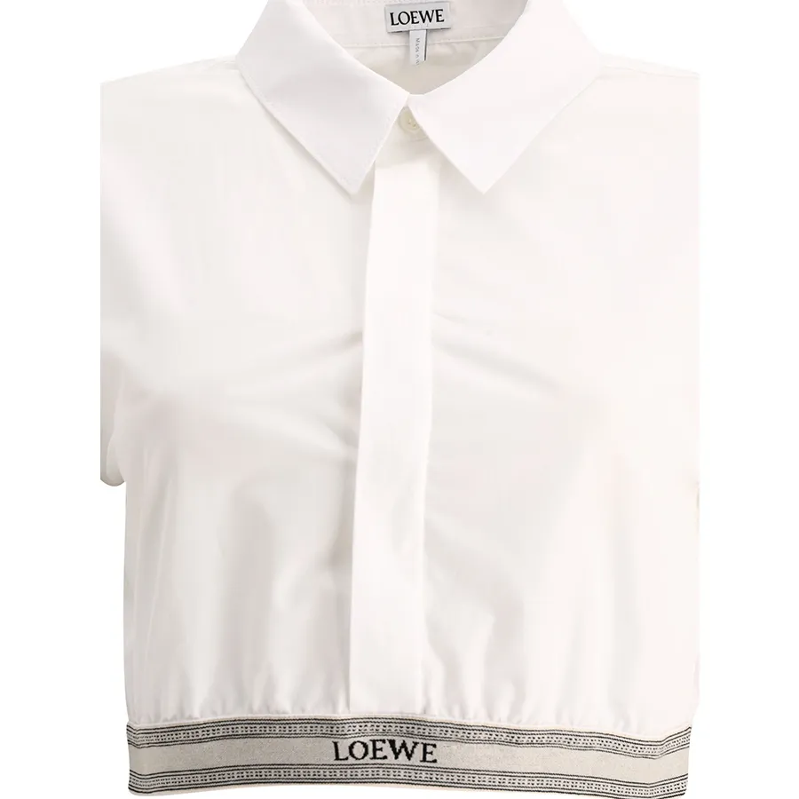 LOEWE  |Long Sleeves Plain Cotton Elegant Style Logo