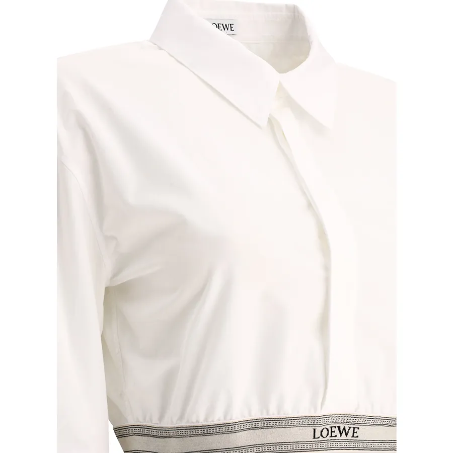 LOEWE  |Long Sleeves Plain Cotton Elegant Style Logo