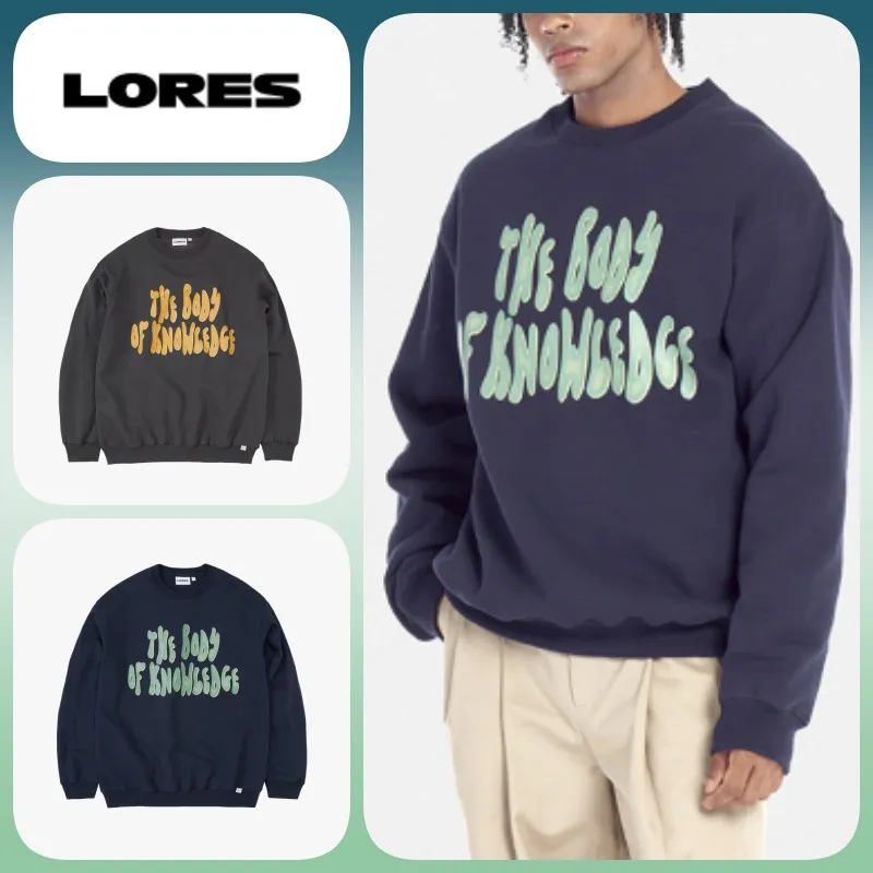 LORES  |Unisex U-Neck Long Sleeves Sweatshirts