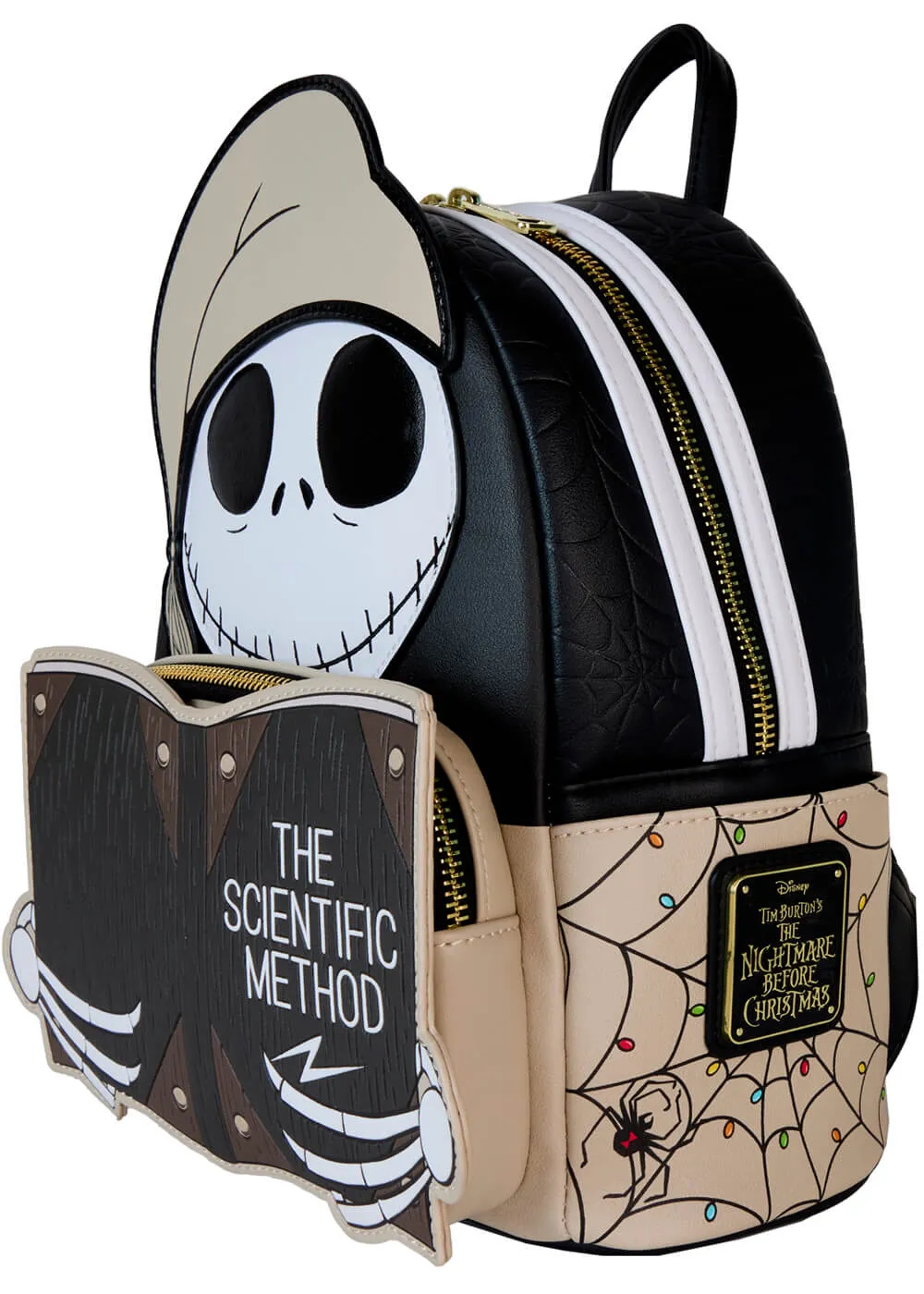 Loungefly Disney Nightmare Before Christmas Bedtime Jack With Scientific Method Cosplay Backpack Black