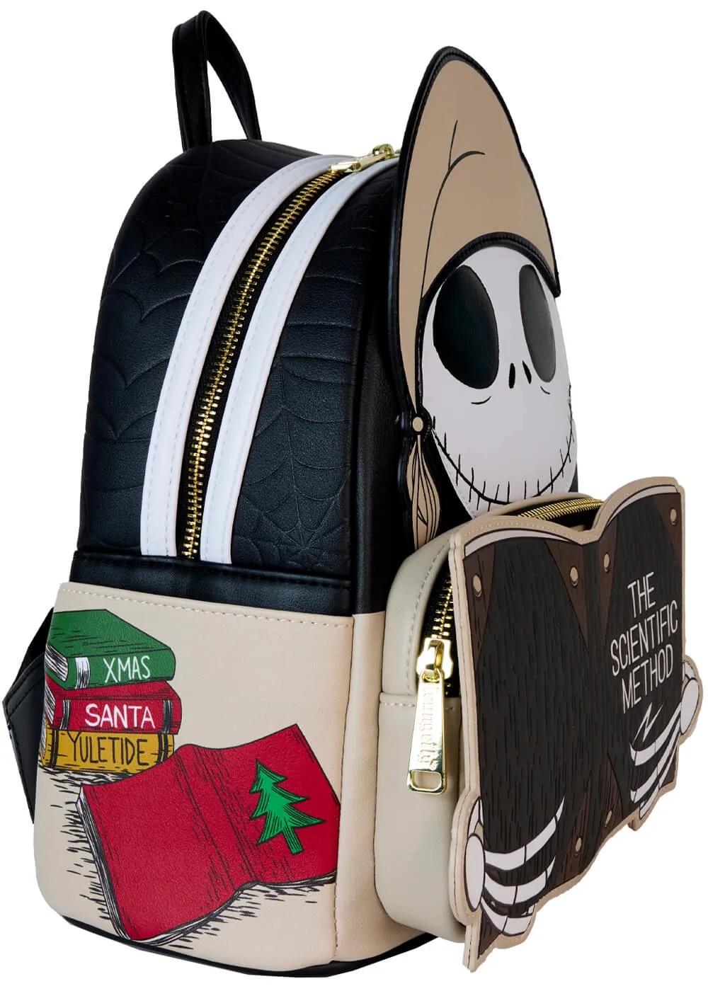 Loungefly Disney Nightmare Before Christmas Bedtime Jack With Scientific Method Cosplay Backpack Black