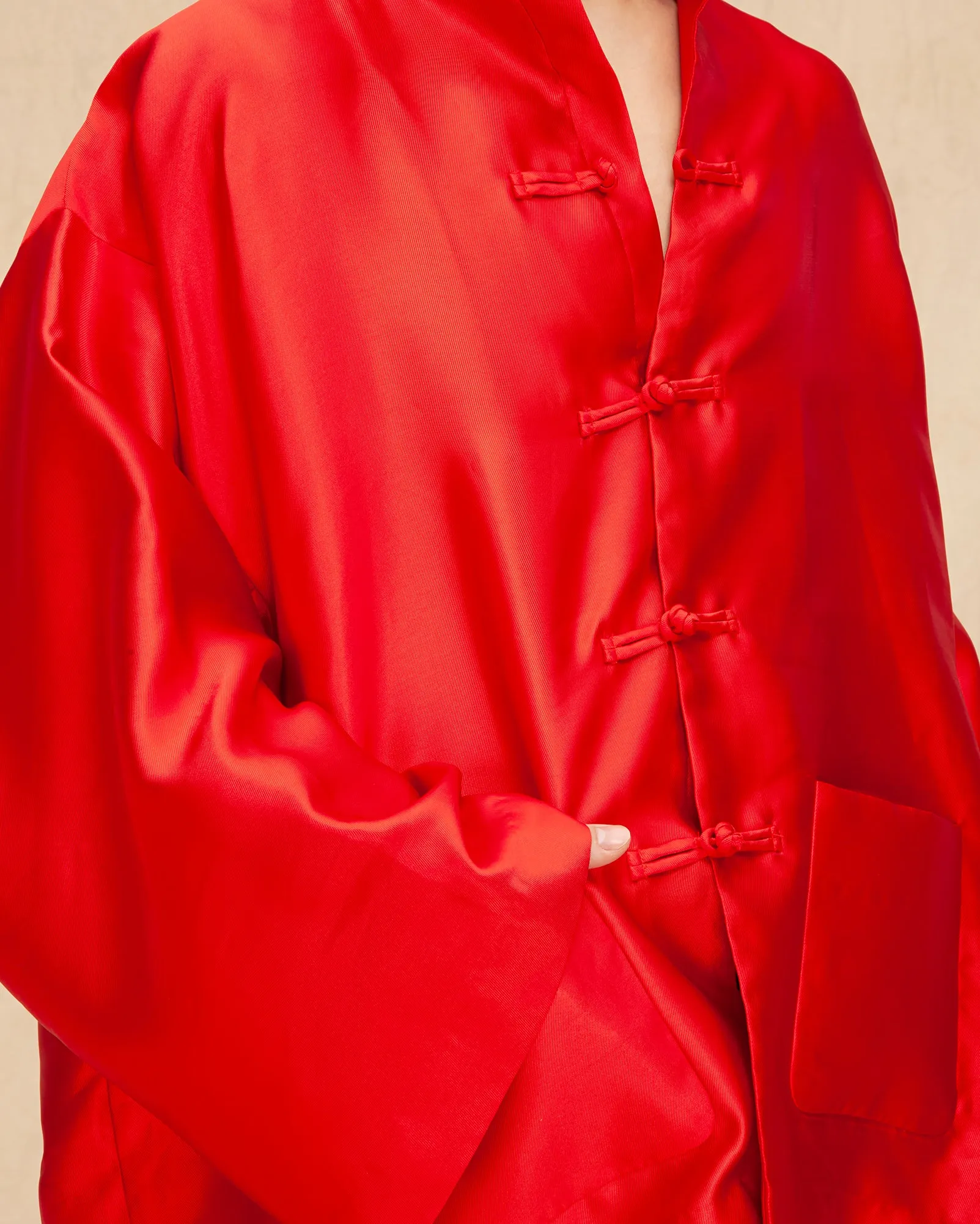 Magua Oversaiz (Red Taffeta)