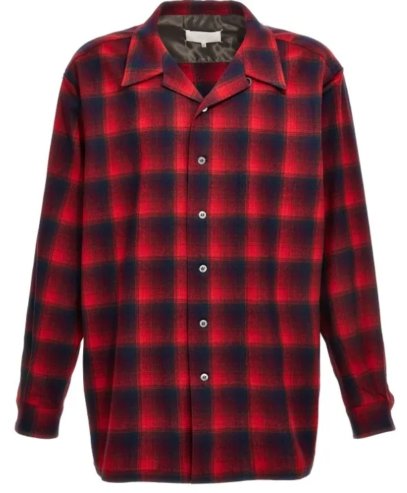 Maison Margiela  |Other Plaid Patterns Wool Long Sleeves Designers Shirts