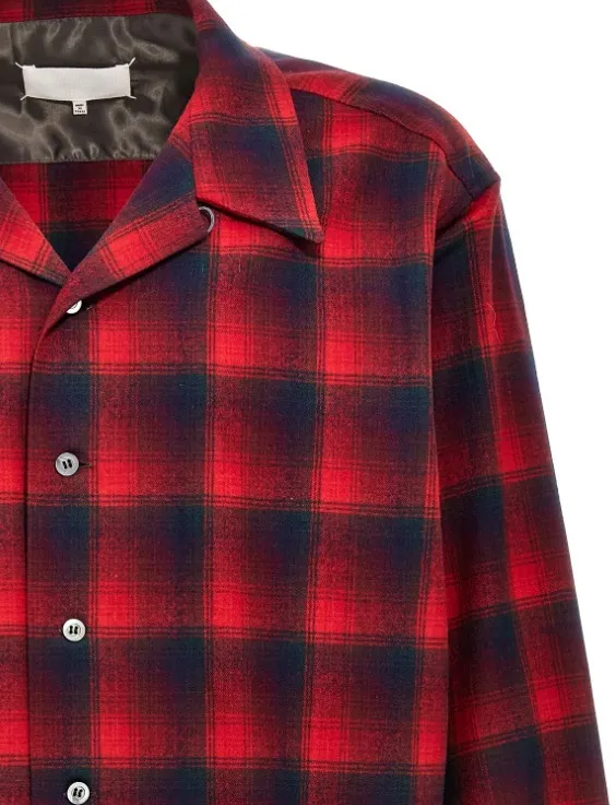 Maison Margiela  |Other Plaid Patterns Wool Long Sleeves Designers Shirts