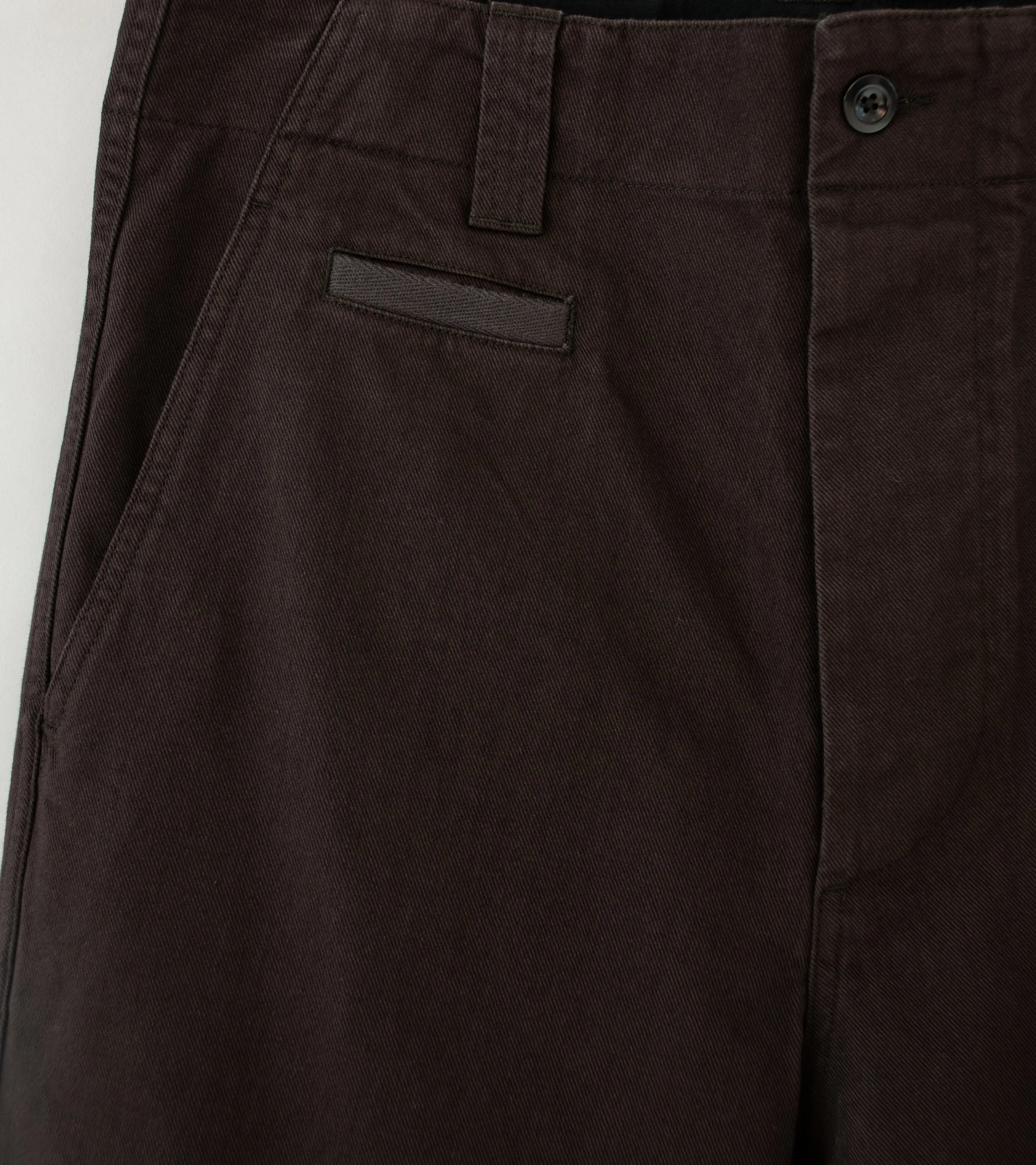 Margaret Howell 'MHL Straight Leg Chino' (Ebony Soft Cotton Drill)