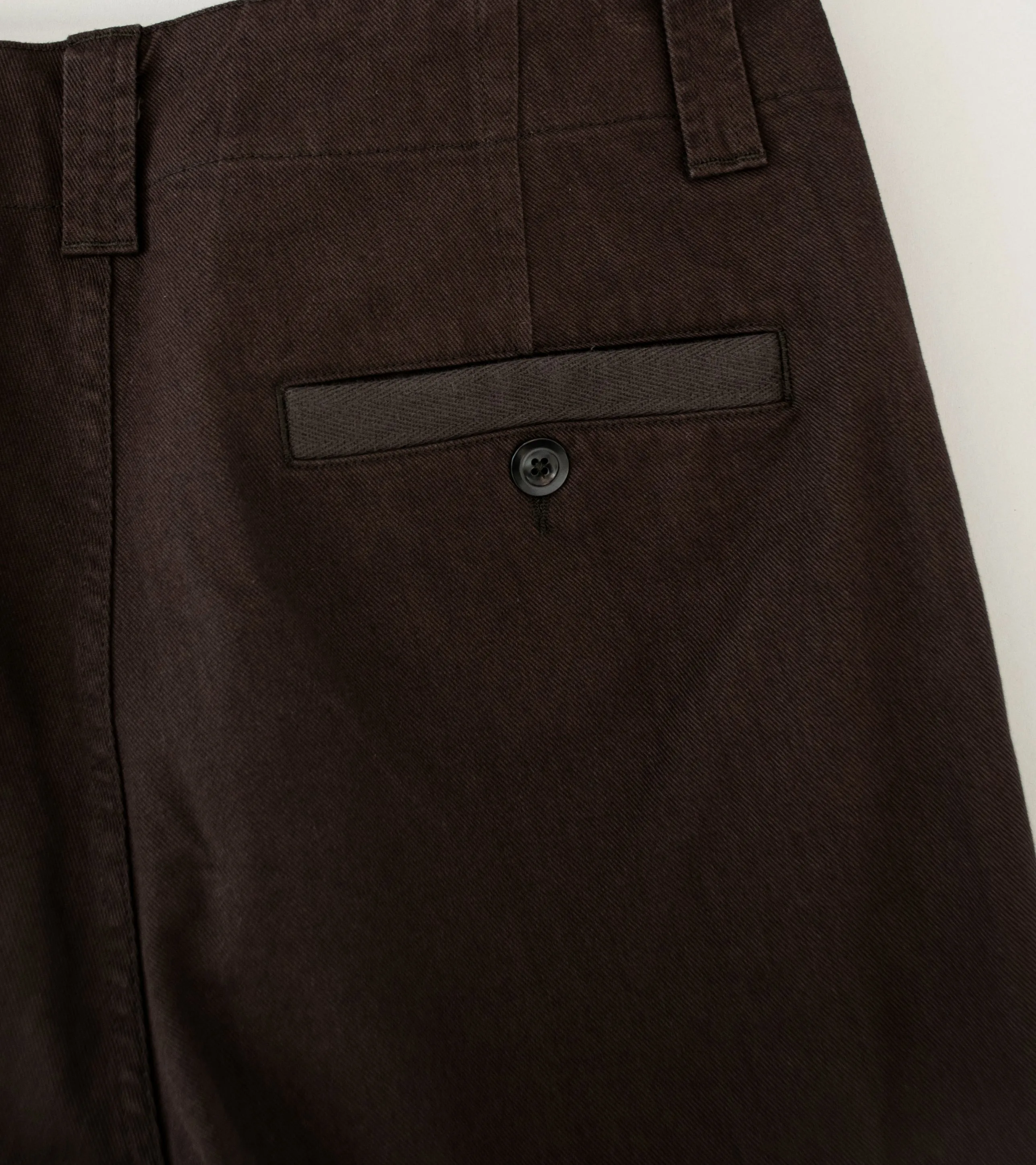 Margaret Howell 'MHL Straight Leg Chino' (Ebony Soft Cotton Drill)