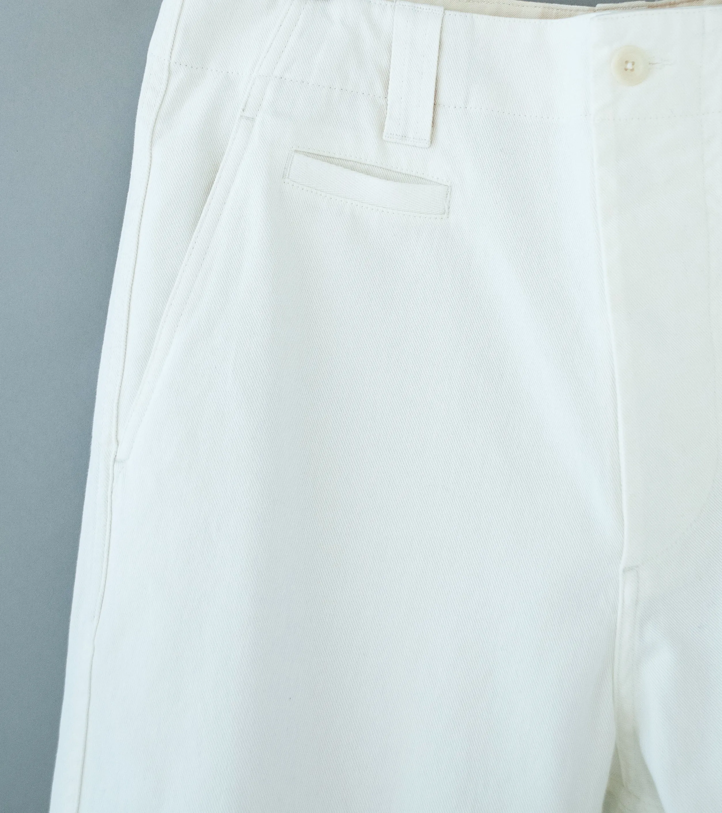 Margaret Howell 'MHL Straight Leg Chino' (Off White Soft Cotton Drill)