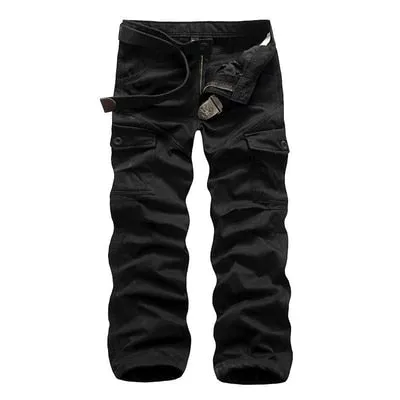 Men's Winter Casual Camouflage Military Tactical Multi Pocket Cargo Pants