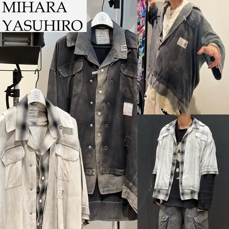 MIHARAYASUHIRO  |Pullovers Glen Patterns Blended Fabrics Street Style Cropped