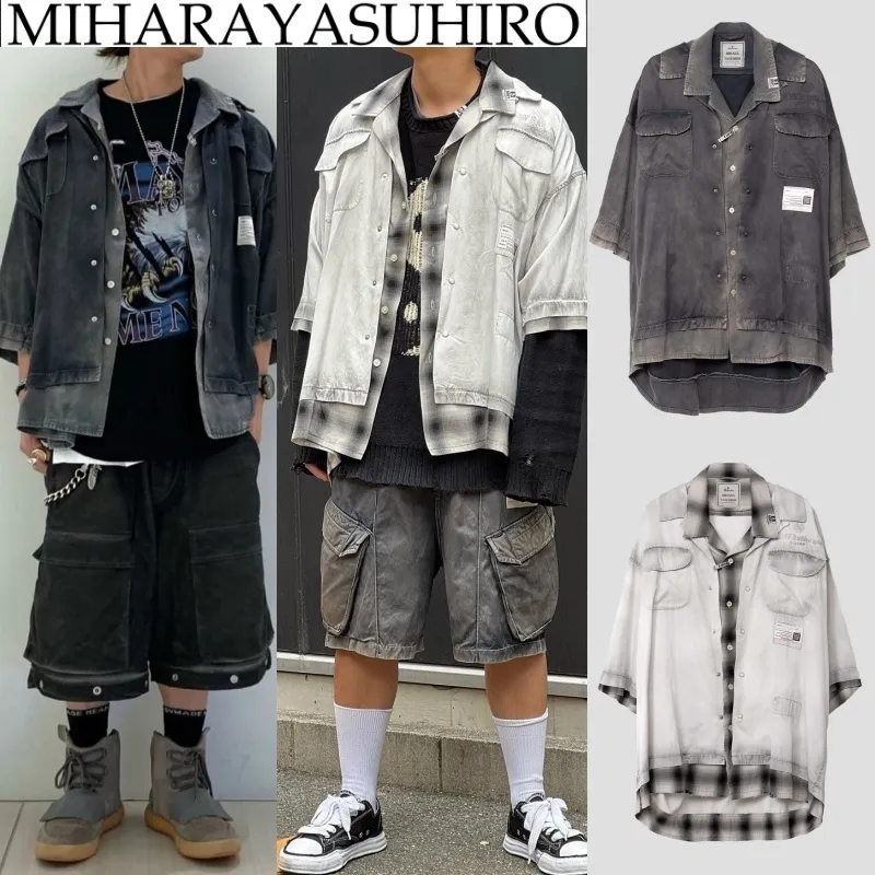 MIHARAYASUHIRO  |Pullovers Glen Patterns Blended Fabrics Street Style Cropped