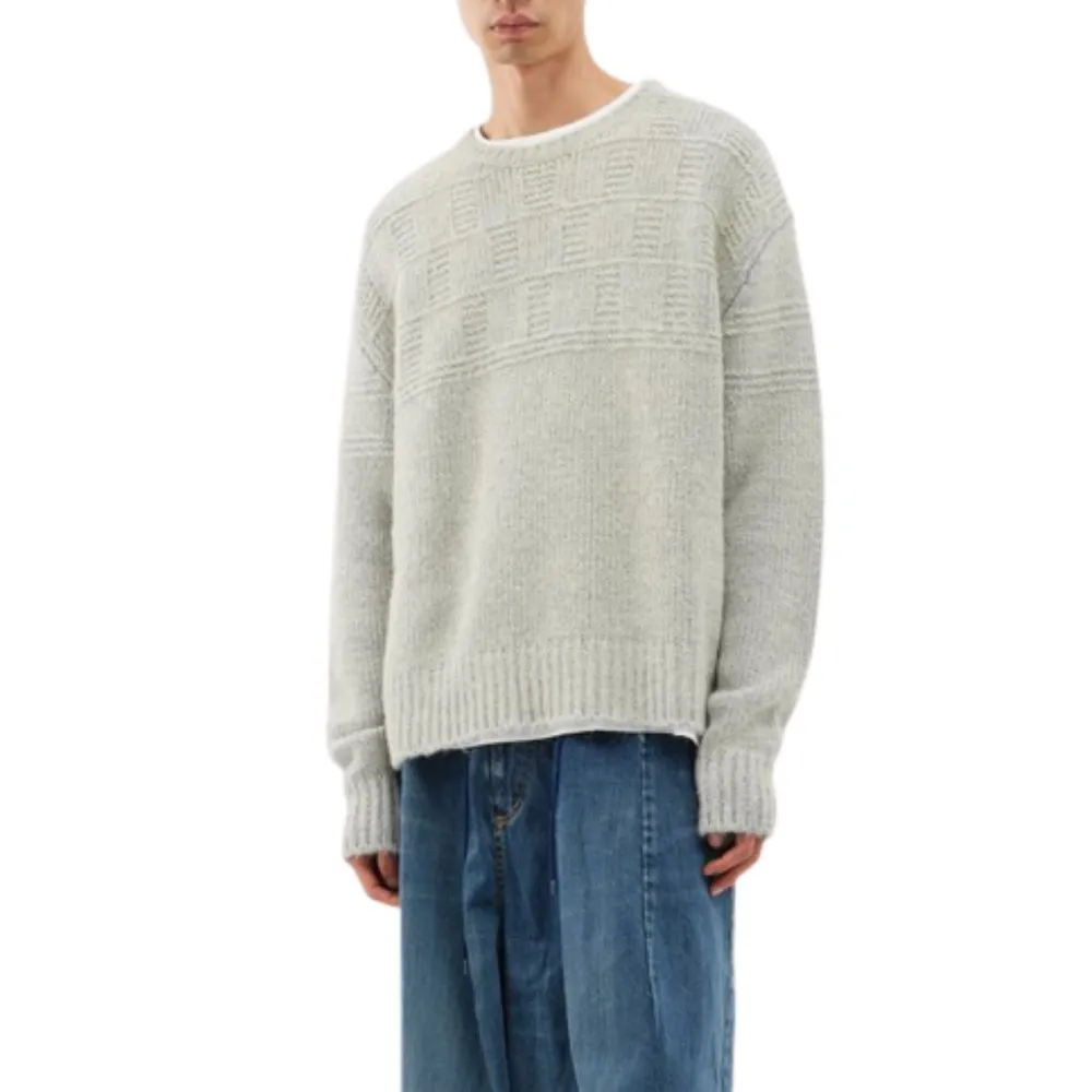 MM6 Maison Margiela  |Crew Neck Wool Long Sleeves Plain Sweaters