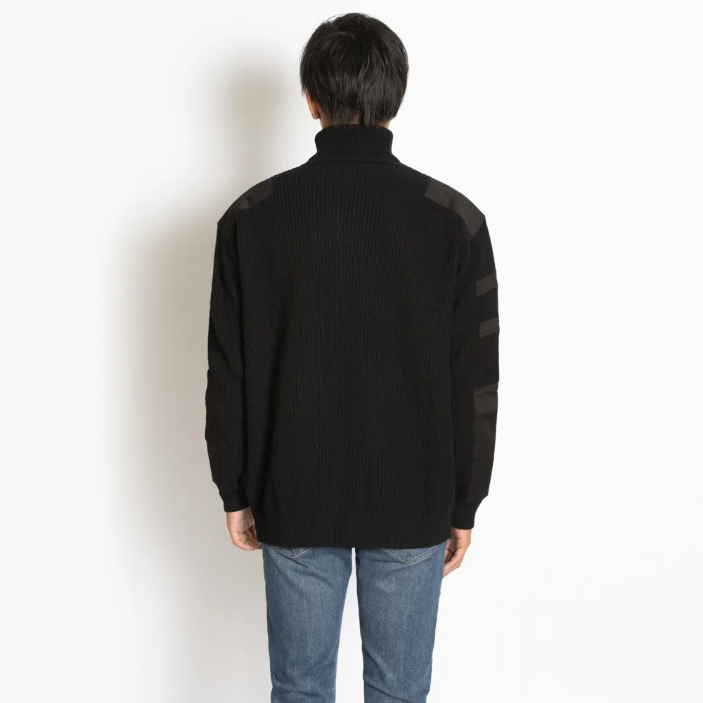 MONCLER  |Wool Cashmere Fine Gauge Long Sleeves Plain Logo