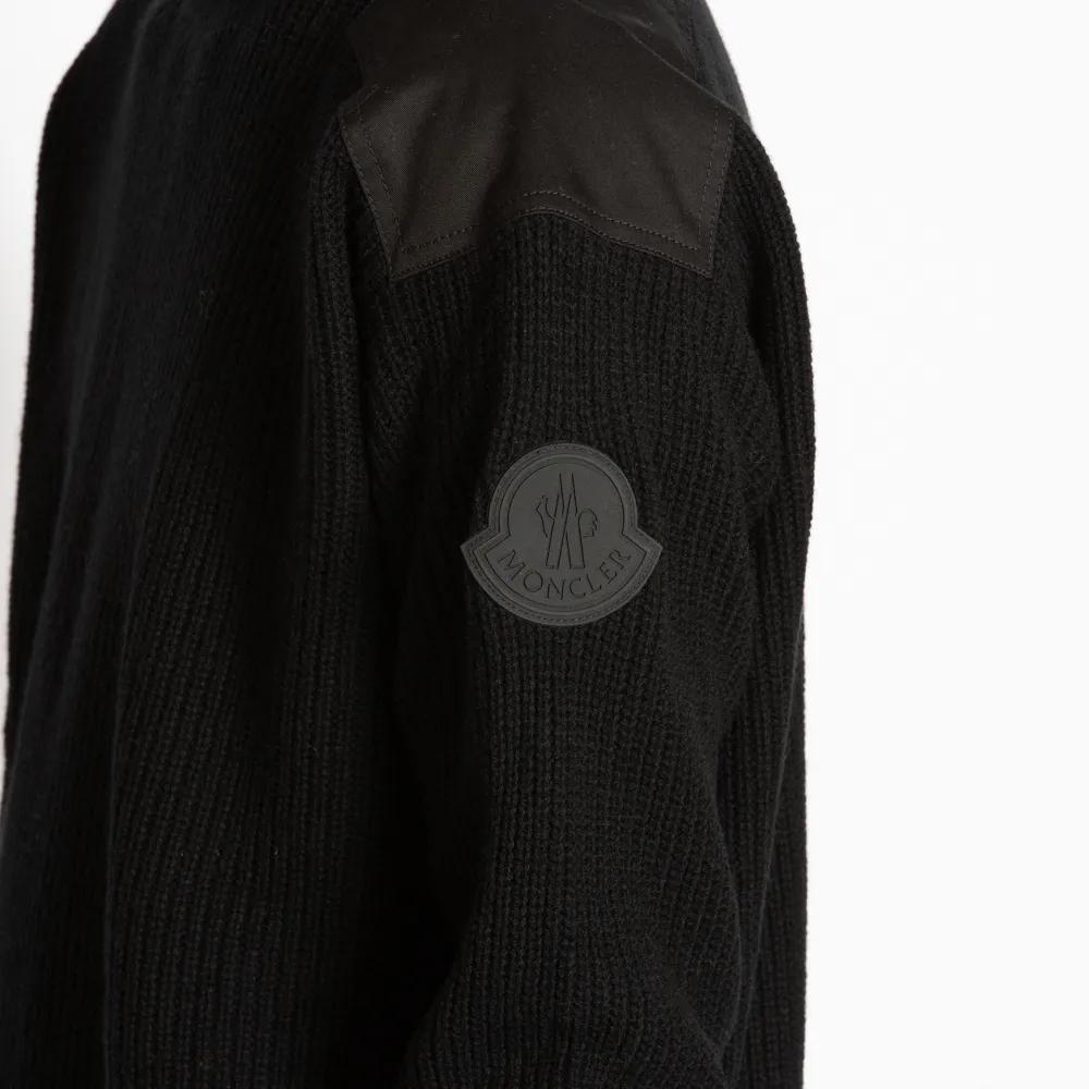 MONCLER  |Wool Cashmere Fine Gauge Long Sleeves Plain Logo