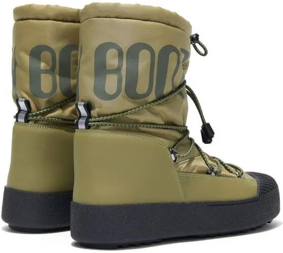 Moon Boot logo-print detail snow boots Green