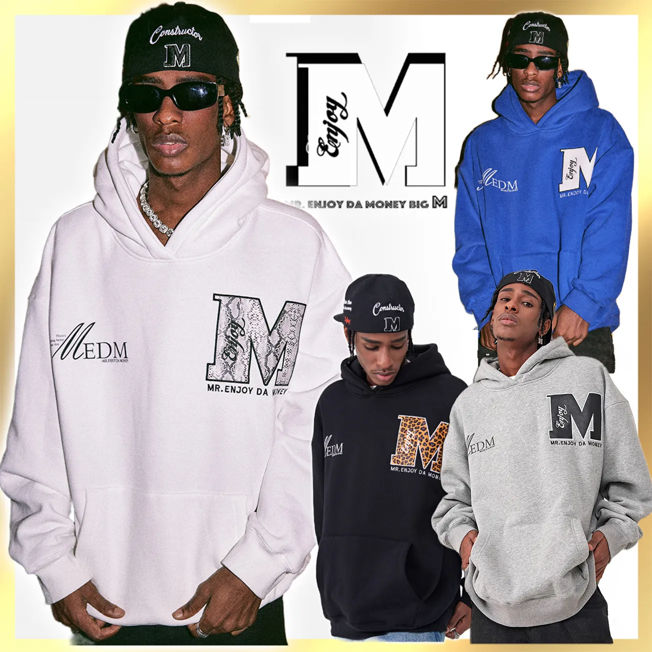 MR. ENJOY DA MONEY  |Pullovers Unisex Sweat Street Style Long Sleeves Plain