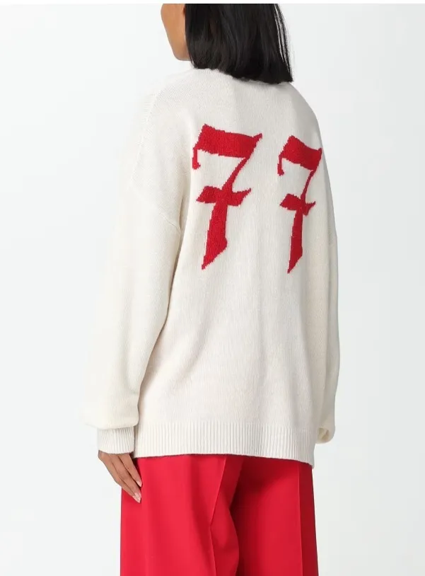 MSGM  |Casual Style Wool Long Sleeves V-neck & Crew neck