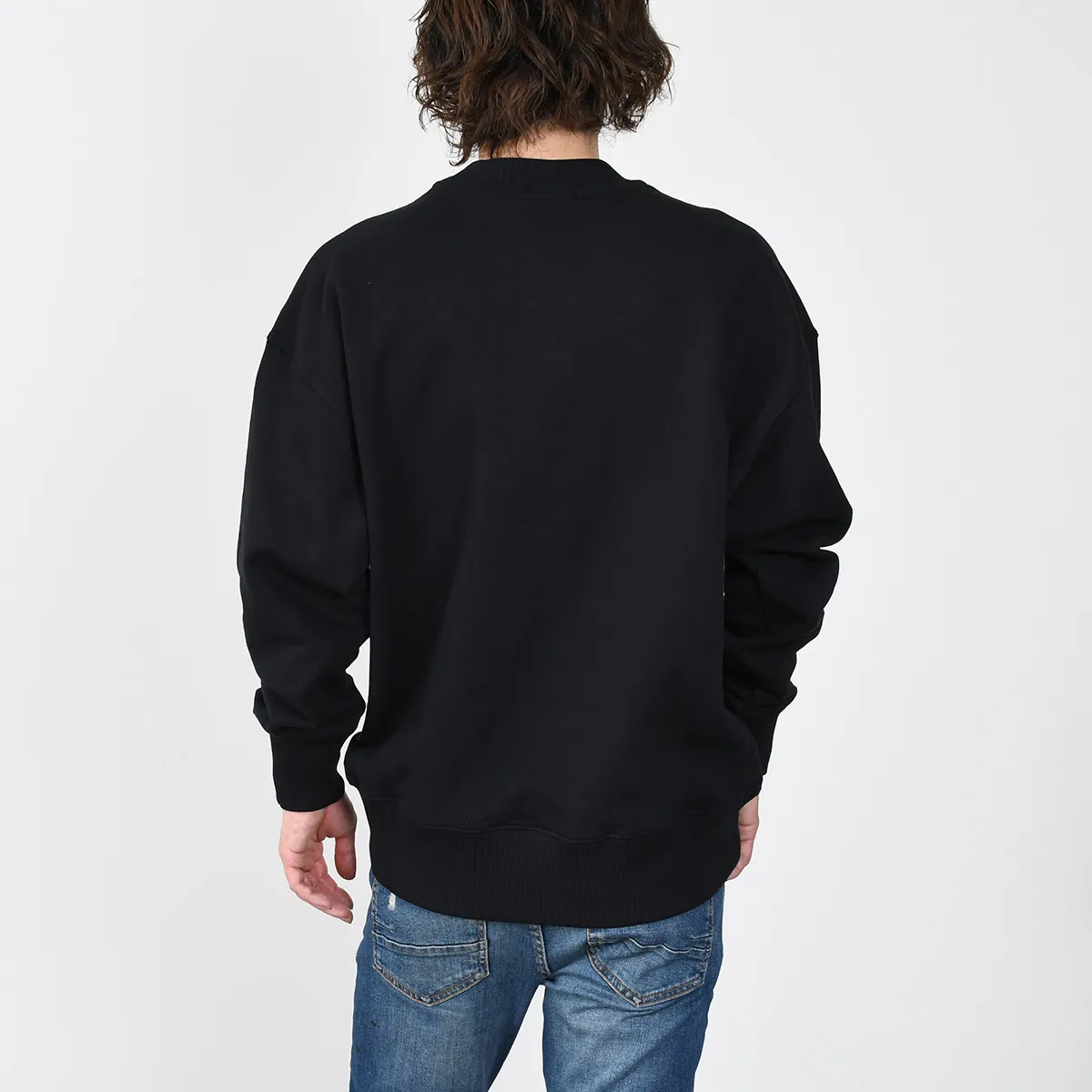 MSGM  |Crew Neck Long Sleeves Plain Cotton Logo Designers