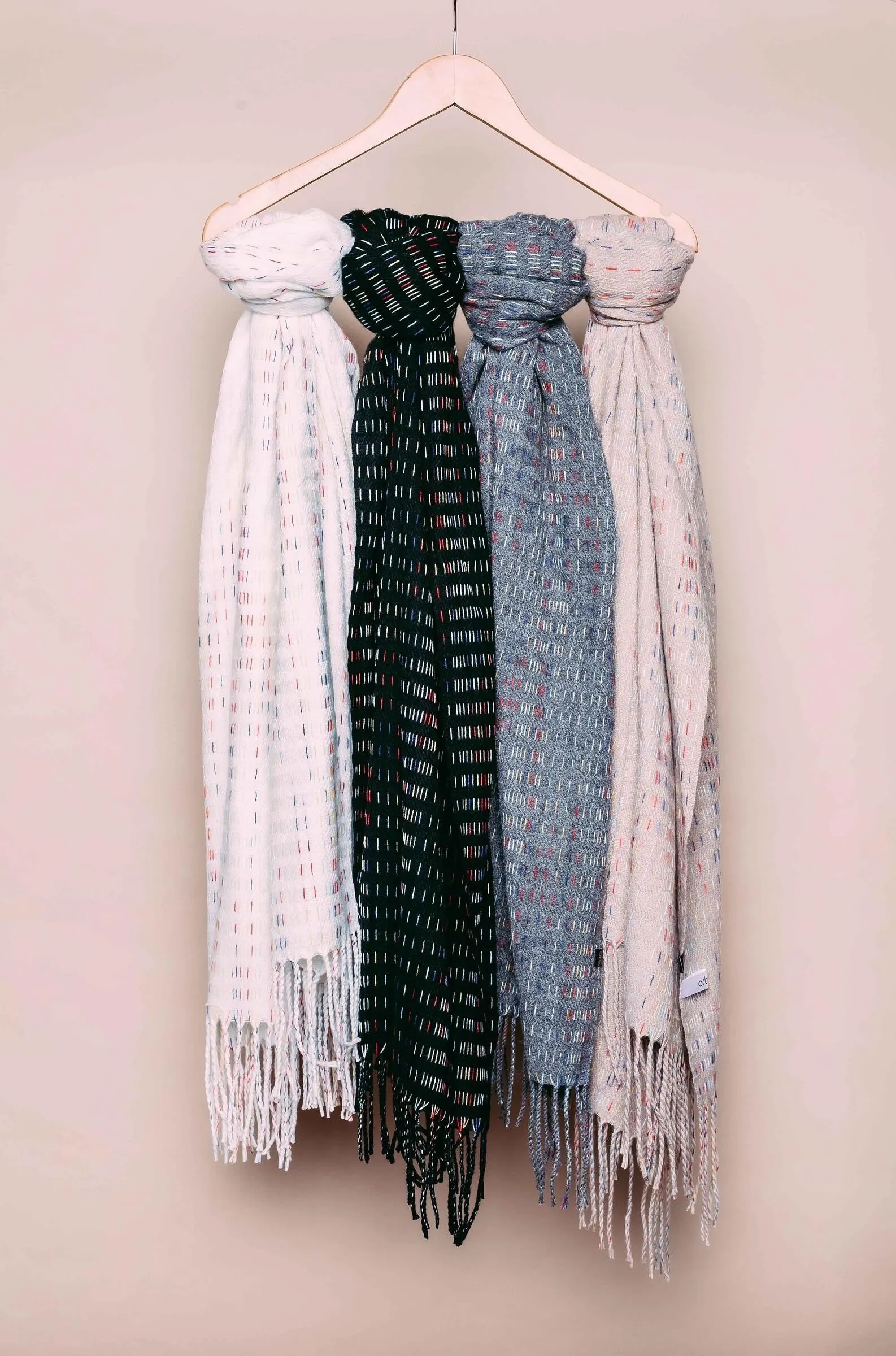 Multi Mini-Stripe Scarf