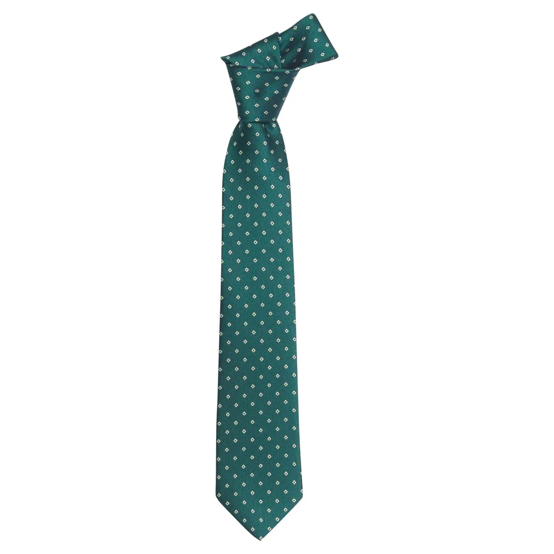 Neck Tie- Hunter Green Geo