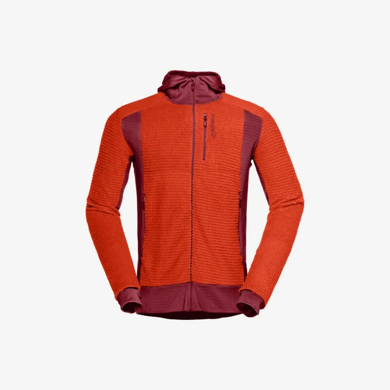 Norrona  Falketind Alpha120 Zip Hood - Giacca in pile - Uomo