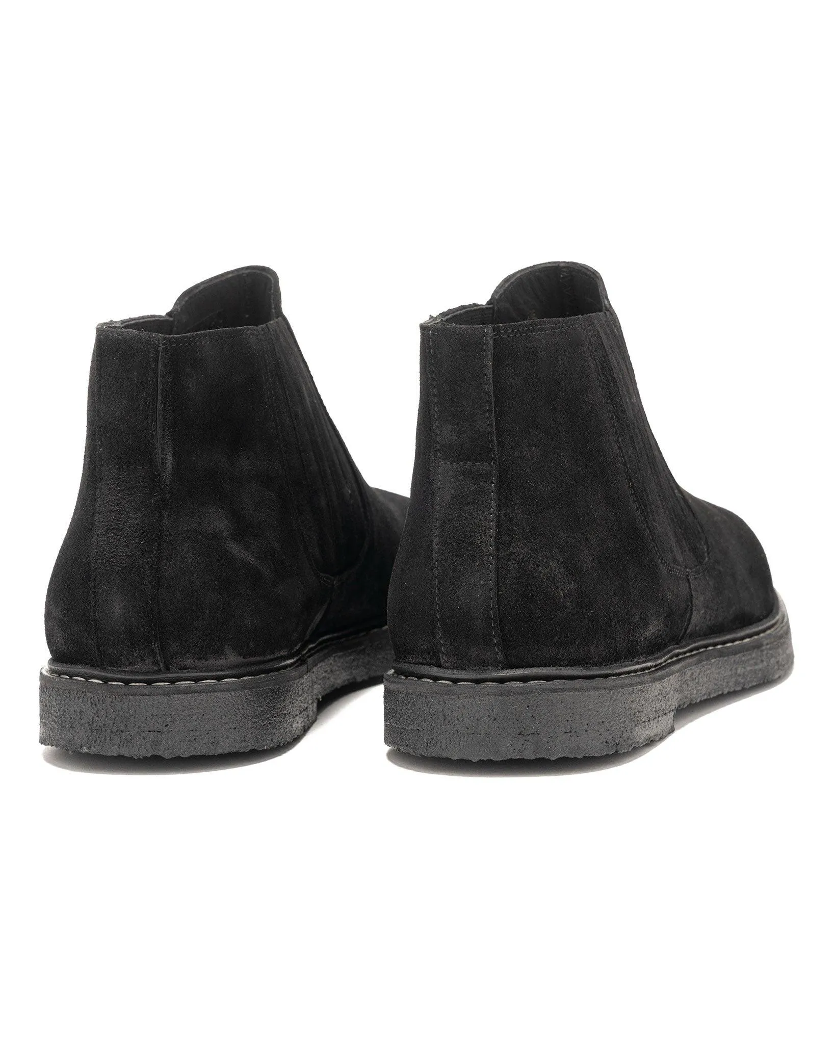 Norwegian Welt Chelsea Boot / Rough Out Black