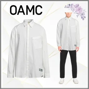 OAMC  |Long Sleeves Plain Cotton Logo Designers Shirts