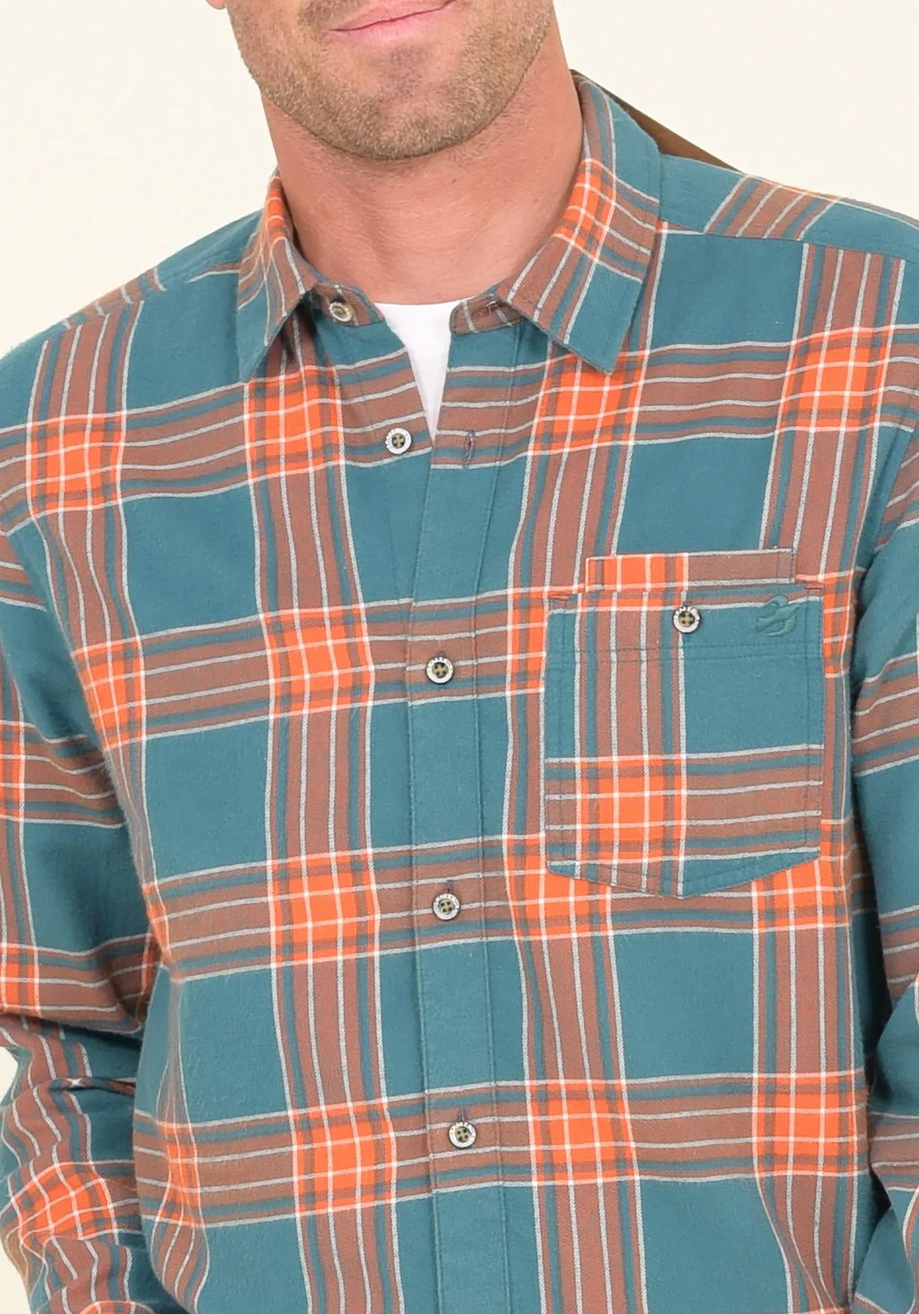 Orange Check Shirt