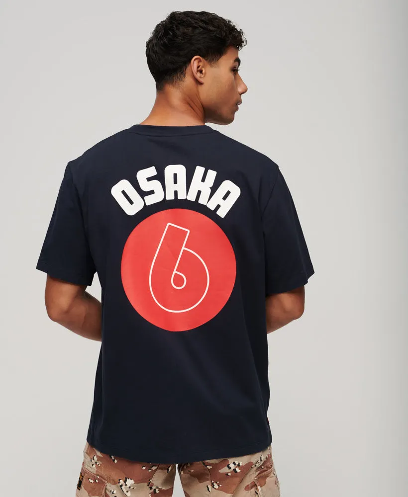 Osaka Graphic Loose T-Shirt | Eclipse Navy