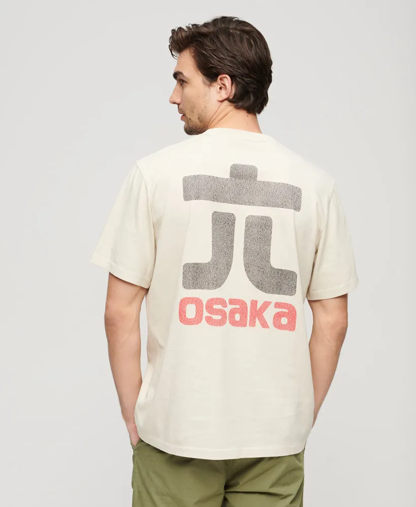 Osaka Graphic Loose T-Shirt | Pelican Beige