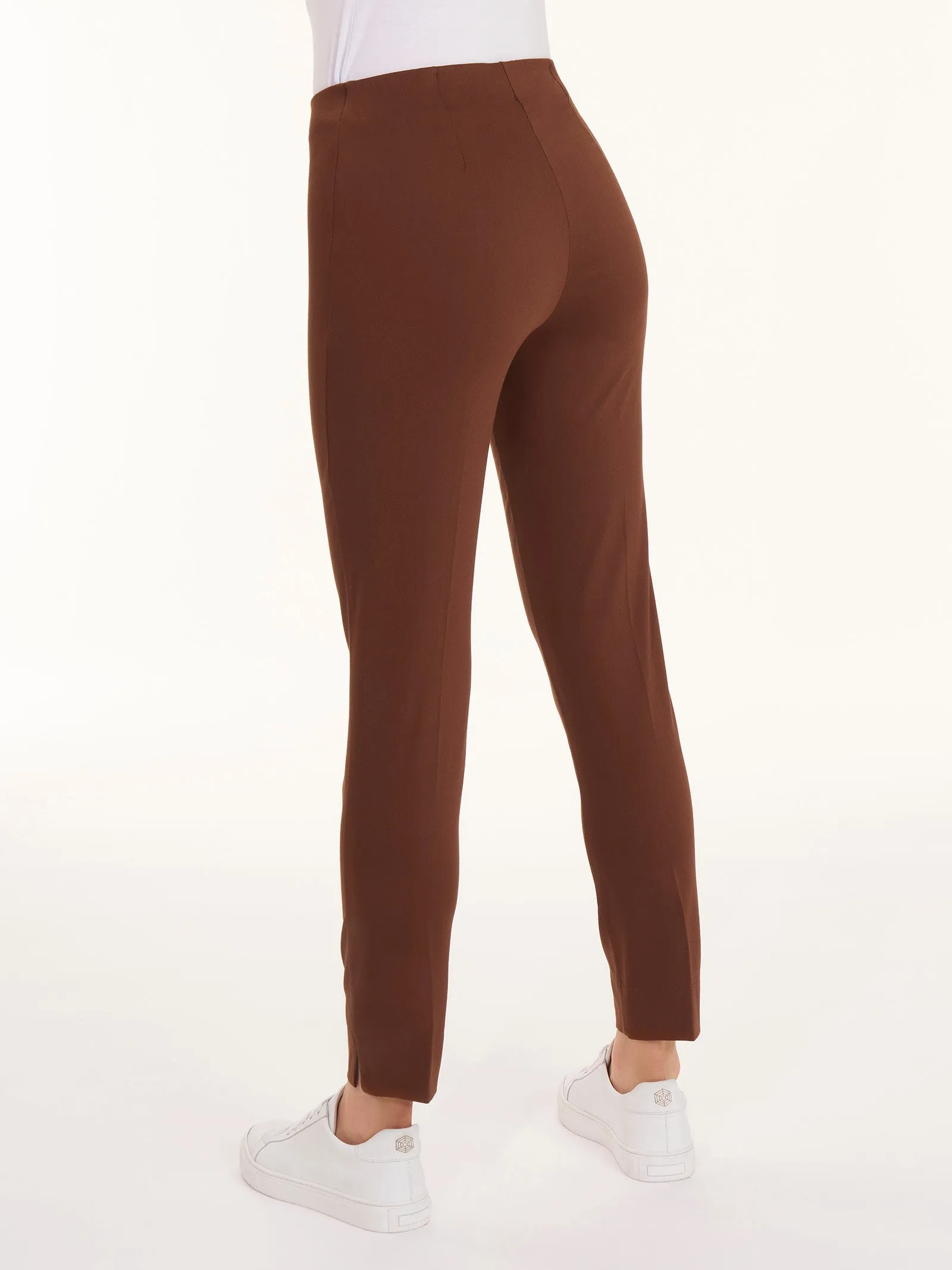 Pantalone a sigaretta in Satin Power - Cappuccino